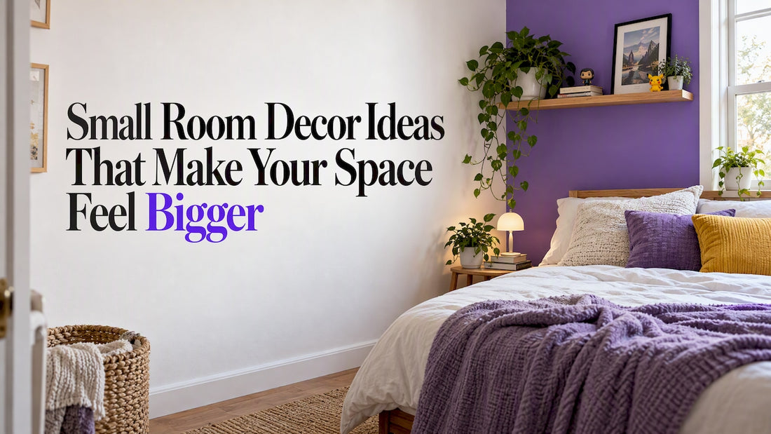 Compact bedroom with open floor space